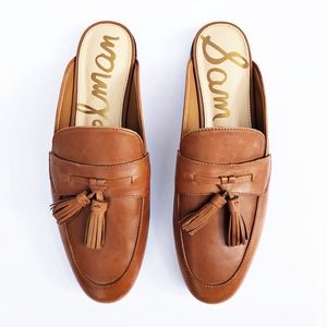 Sam Edelman Womens Paris Saddle Leather Loafers